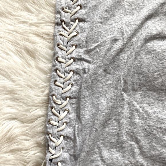 J Crew Side Tie Lace Up Cotton Tee - Picture 7 of 12